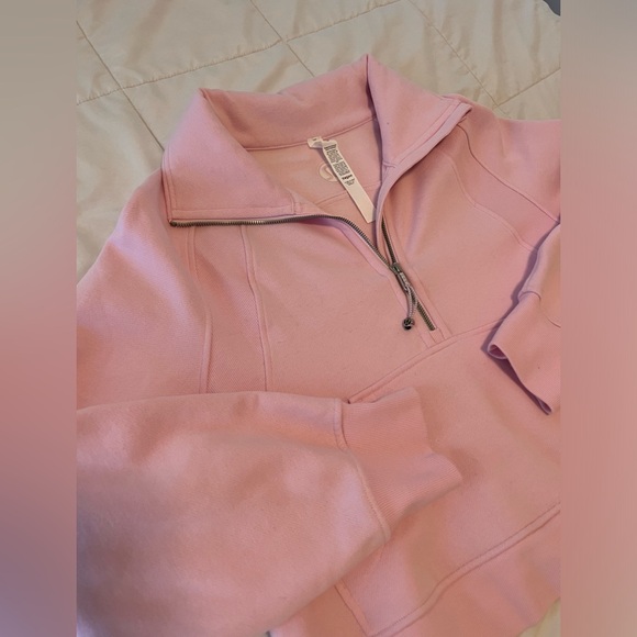 lululemon scuba half zip in meadowsweet pink M-L - Picture 6 of 6